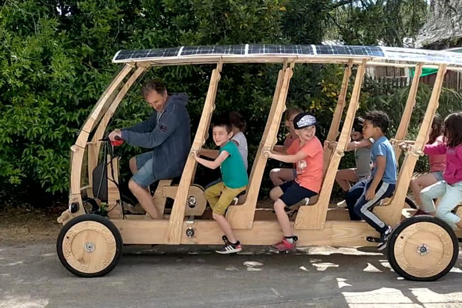 Un vélo bus pour amener les enfants à l’école